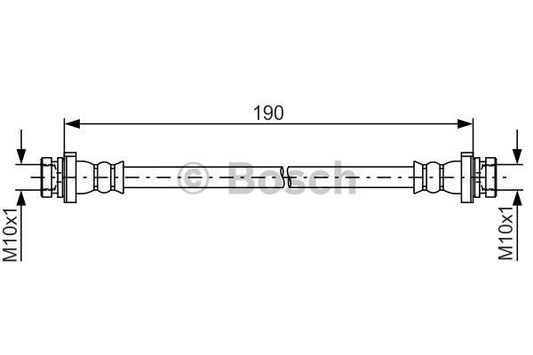 BOSCH Тормозной шланг 1 987 481 831