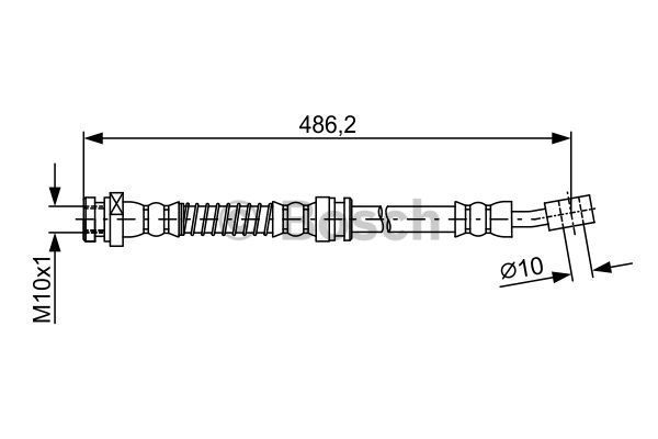 BOSCH Тормозной шланг 1 987 481 872