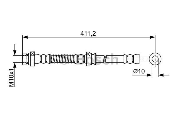 BOSCH Тормозной шланг 1 987 481 887