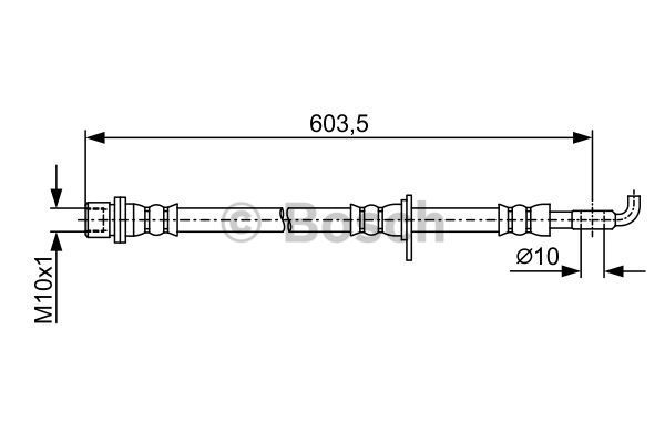 BOSCH Тормозной шланг 1 987 481 910