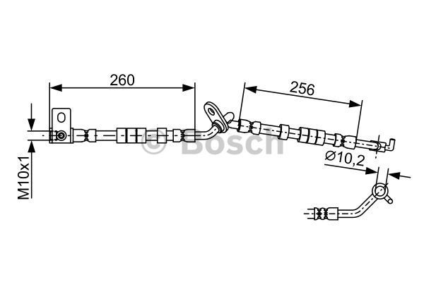 BOSCH Тормозной шланг 1 987 481 950