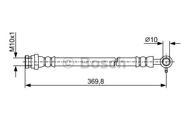 BOSCH Тормозной шланг 1 987 481 968