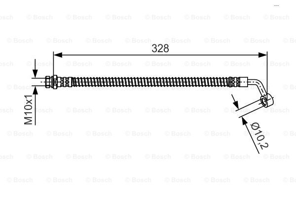 BOSCH Тормозной шланг 1 987 481 993
