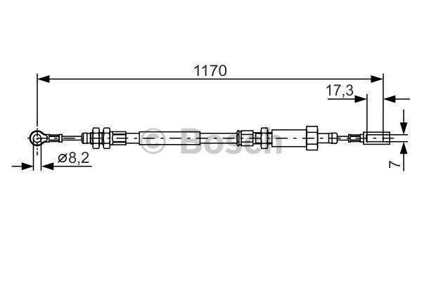 BOSCH Tross,seisupidur 1 987 482 004