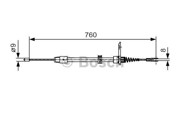 BOSCH Tross,seisupidur 1 987 482 022