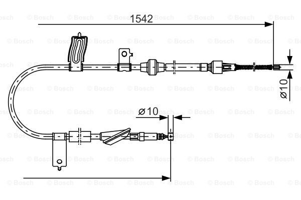 BOSCH Tross,seisupidur 1 987 482 084