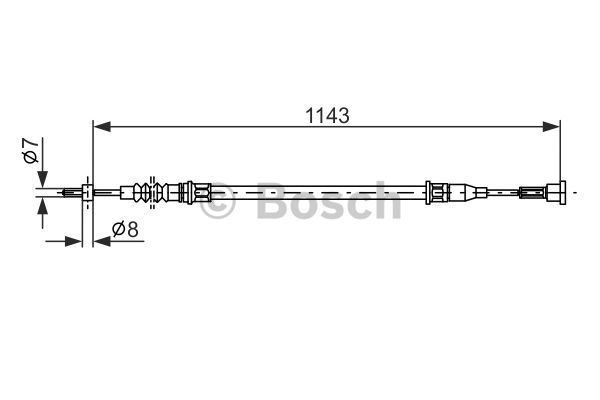 BOSCH Tross,seisupidur 1 987 482 139