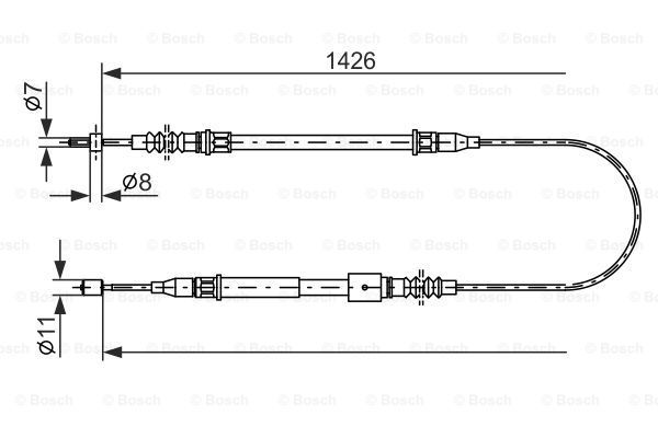 BOSCH Tross,seisupidur 1 987 482 140