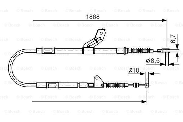 BOSCH Tross,seisupidur 1 987 482 158