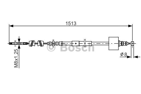 BOSCH Tross,seisupidur 1 987 482 161