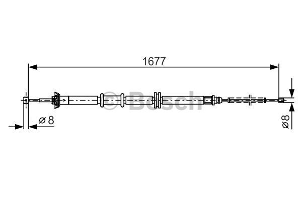 BOSCH Tross,seisupidur 1 987 482 208