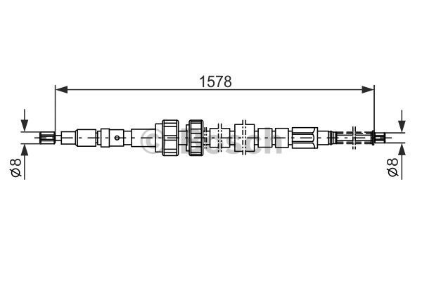 BOSCH Tross,seisupidur 1 987 482 243