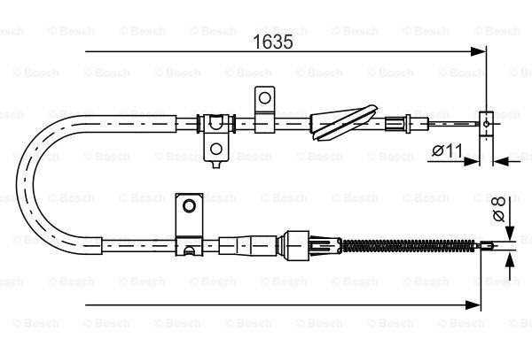 BOSCH Tross,seisupidur 1 987 482 258