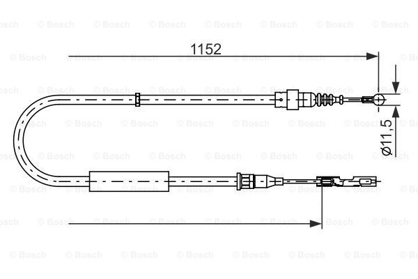 BOSCH Tross,seisupidur 1 987 482 310