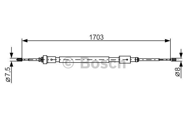 BOSCH Tross,seisupidur 1 987 482 315