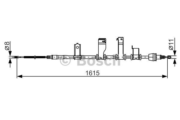 BOSCH Tross,seisupidur 1 987 482 349