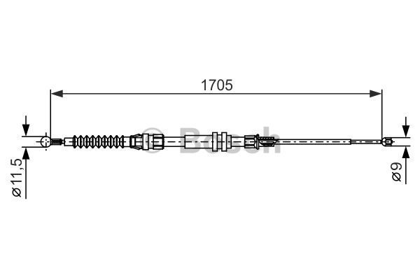 BOSCH Tross,seisupidur 1 987 482 377