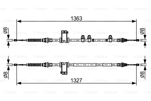 BOSCH Tross,seisupidur 1 987 482 453