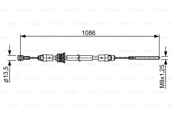 BOSCH Tross,seisupidur 1 987 482 547