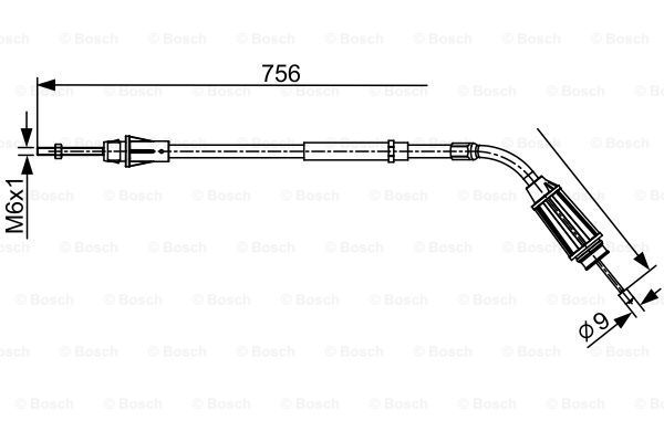 BOSCH Tross,seisupidur 1 987 482 556