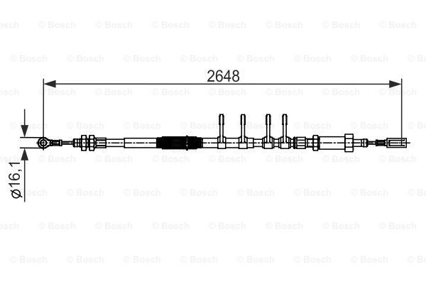 BOSCH Tross,seisupidur 1 987 482 596