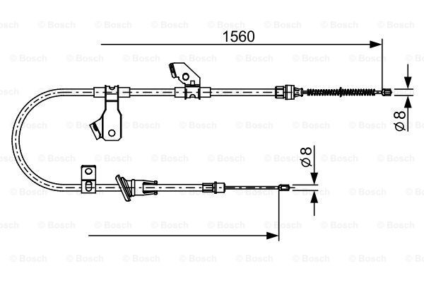 BOSCH Tross,seisupidur 1 987 482 626