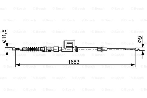 BOSCH Tross,seisupidur 1 987 482 645