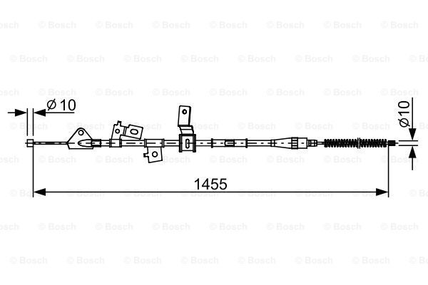 BOSCH Тросик, cтояночный тормоз 1 987 482 648