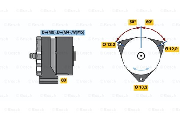 BOSCH Generaator 9 120 080 181