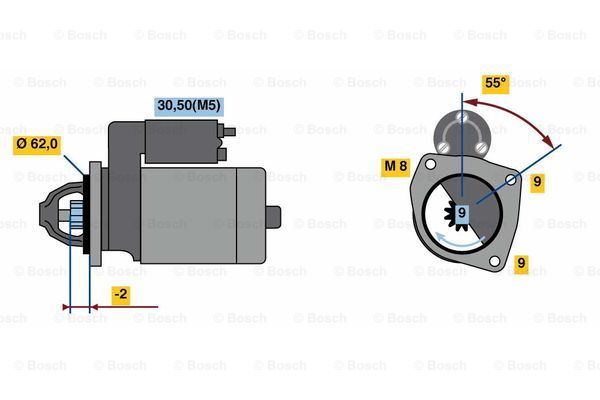 BOSCH Стартер F 000 AL0 327