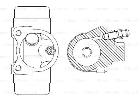 BOSCH Колесный тормозной цилиндр F 026 002 038