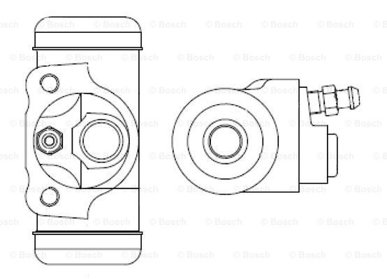 BOSCH Колесный тормозной цилиндр F 026 002 356