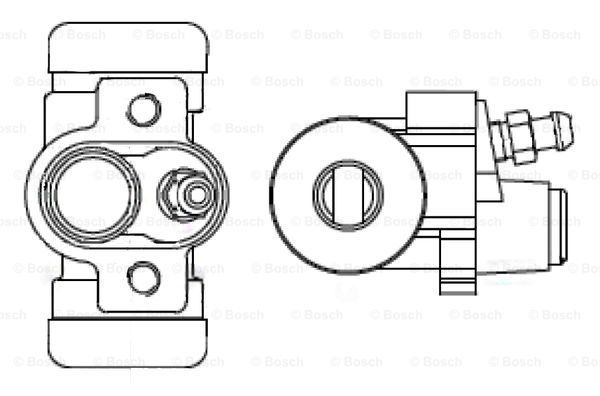 BOSCH Колесный тормозной цилиндр F 026 002 384