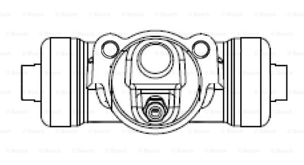 BOSCH Колесный тормозной цилиндр F 026 002 386