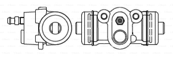 BOSCH Колесный тормозной цилиндр F 026 002 387