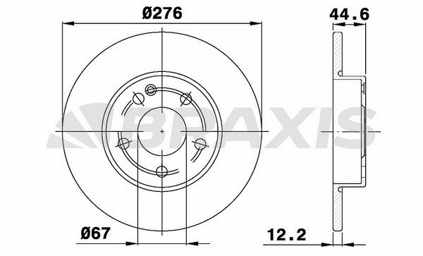 BRAXIS Тормозной диск AE0171