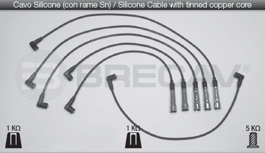 BRECAV Комплект проводов зажигания 02.511