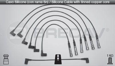 BRECAV Комплект проводов зажигания 08.512