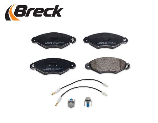 BRECK Комплект тормозных колодок, дисковый тормоз 21980 00 702 10