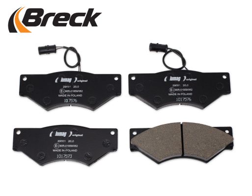 BRECK Комплект тормозных колодок, дисковый тормоз 29001 00 902 10