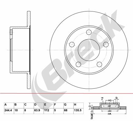 BRECK Piduriketas BR 004 SA100