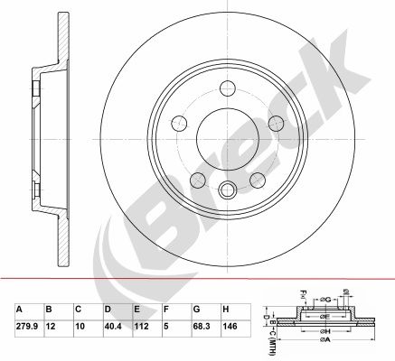 BRECK Piduriketas BR 016 SA100