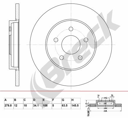 BRECK Piduriketas BR 025 SA100