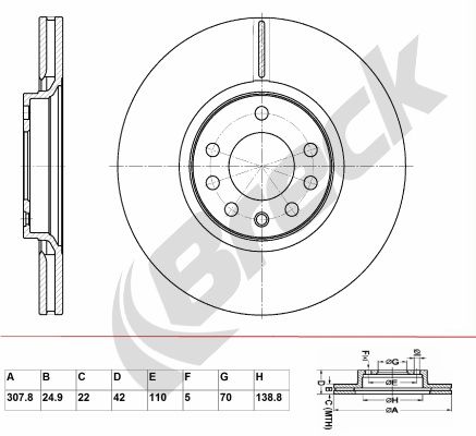 BRECK Piduriketas BR 339 VA100