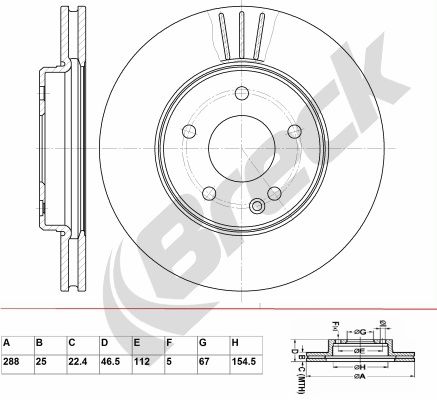 BRECK Piduriketas BR 349 VA100