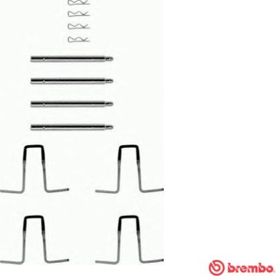 BREMBO Lisakomplekt, ketaspiduriklotsid A 02 277