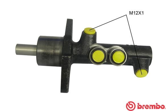 BREMBO Главный тормозной цилиндр M 24 015