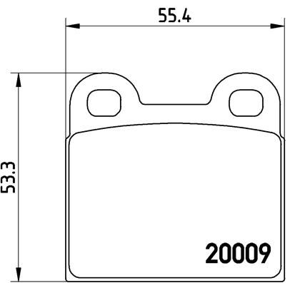 BREMBO Комплект тормозных колодок, дисковый тормоз P 06 001