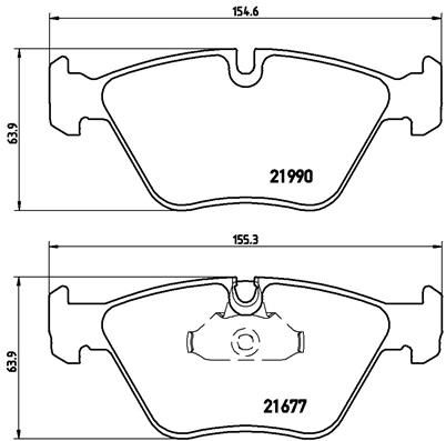 BREMBO Piduriklotsi komplekt,ketaspidur P 06 065