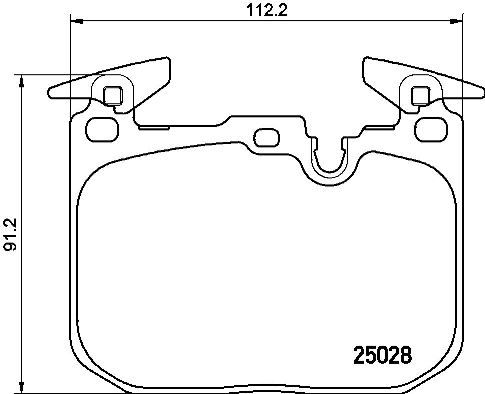 BREMBO Piduriklotsi komplekt,ketaspidur P 06 088